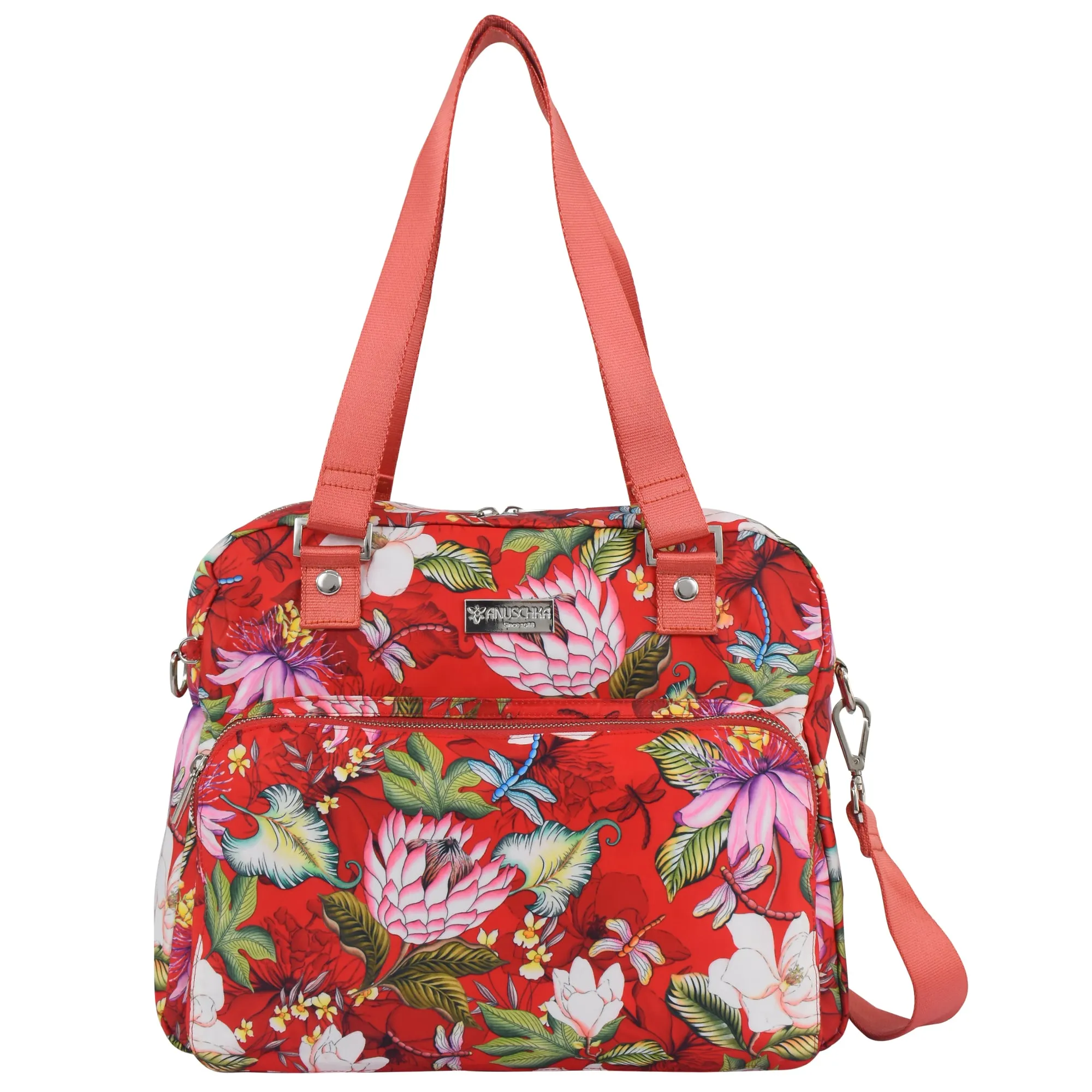 Compact Innovation Refined Craft Wanderlust Luxe Fabric Organizer Satchel - 12029