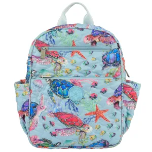 Daily Style Unique shape carrier Wanderlust Quilted Fabric Backpack - 16015