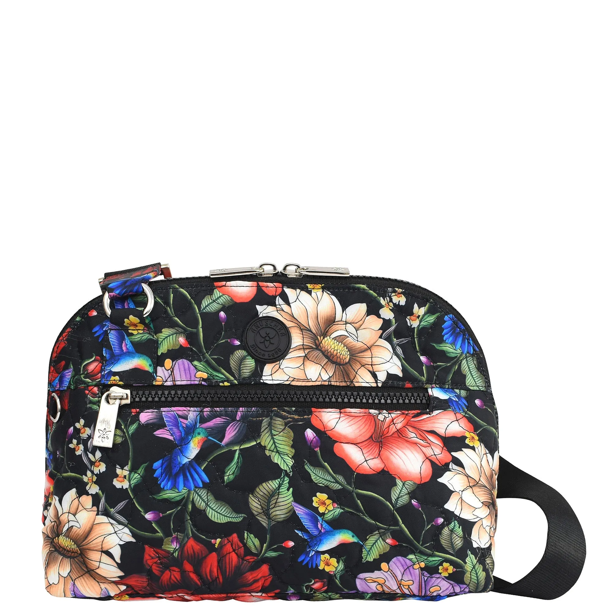 Wanderlust Quilted Fabric Dome Crossbody - 16017 Subtle Sophistication