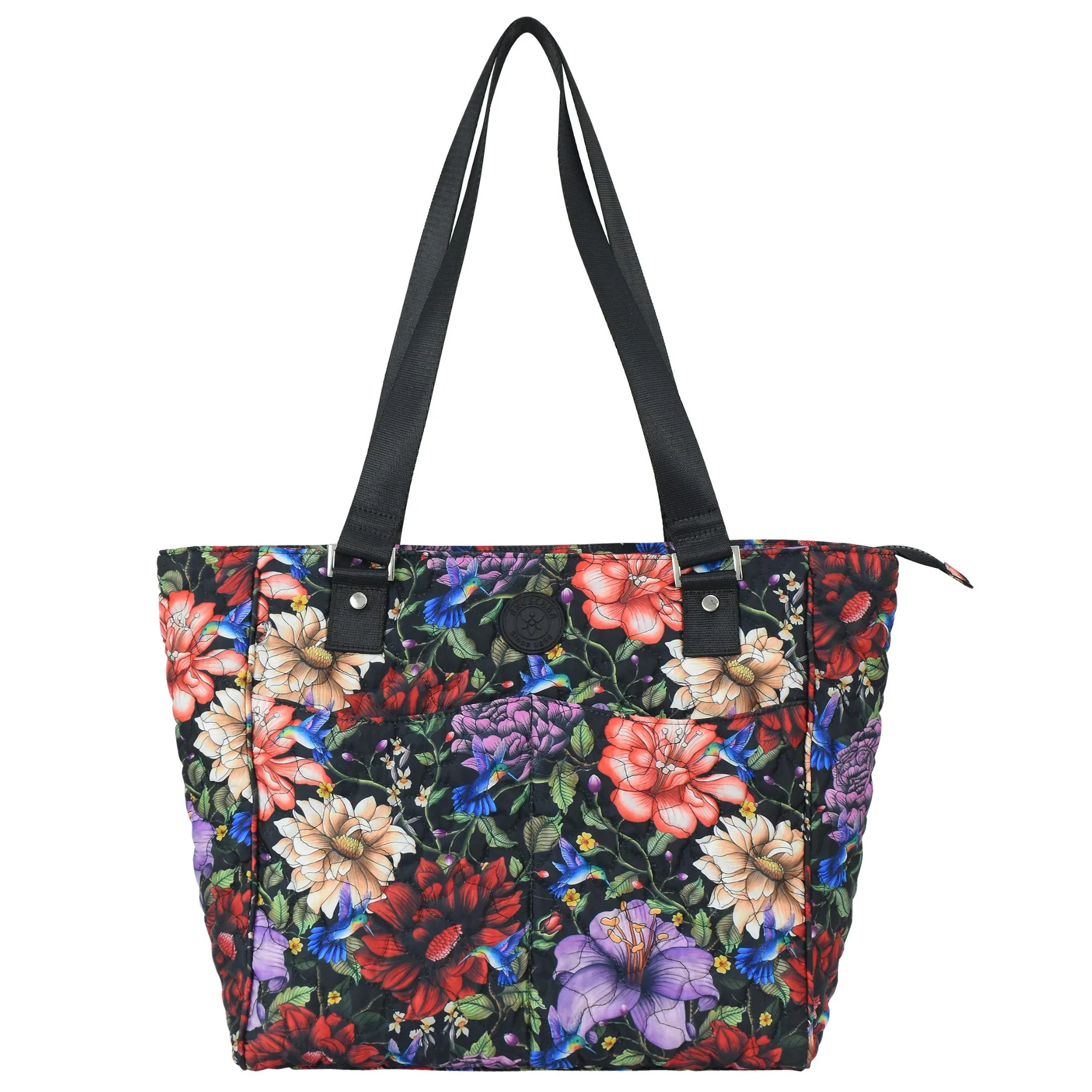 Casual Weekend Evening Glamour Wanderlust Quilted Fabric Tote Bag - 16014