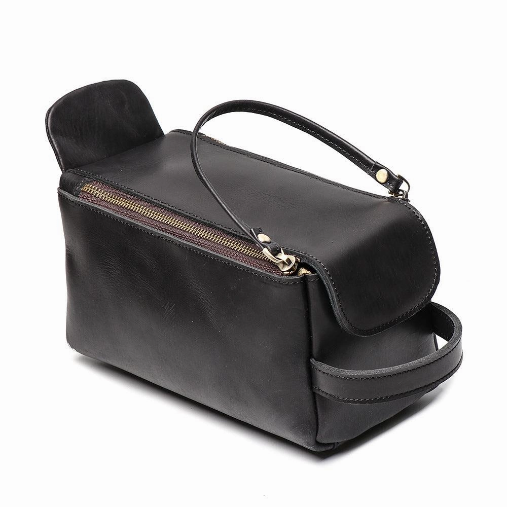 Multi-function Genuine Leather Handbag Bag, Cosmetic Bag, Toiletry Storage Bag Comfort Function Comfort Carry