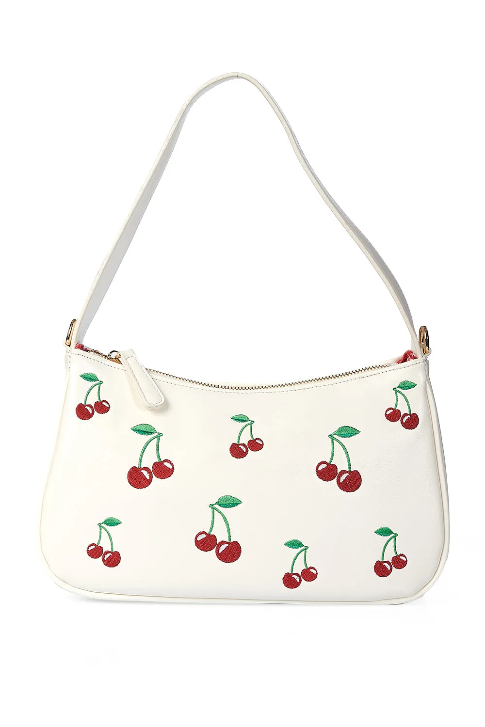 Night Out Business Look Wild Cherry Shoulder Bag in Off White