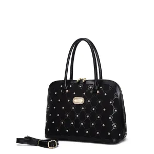 Winter Outfit Luxury Fashion Wildflower Blossom Handmade Classy Canvas Medium Satchel