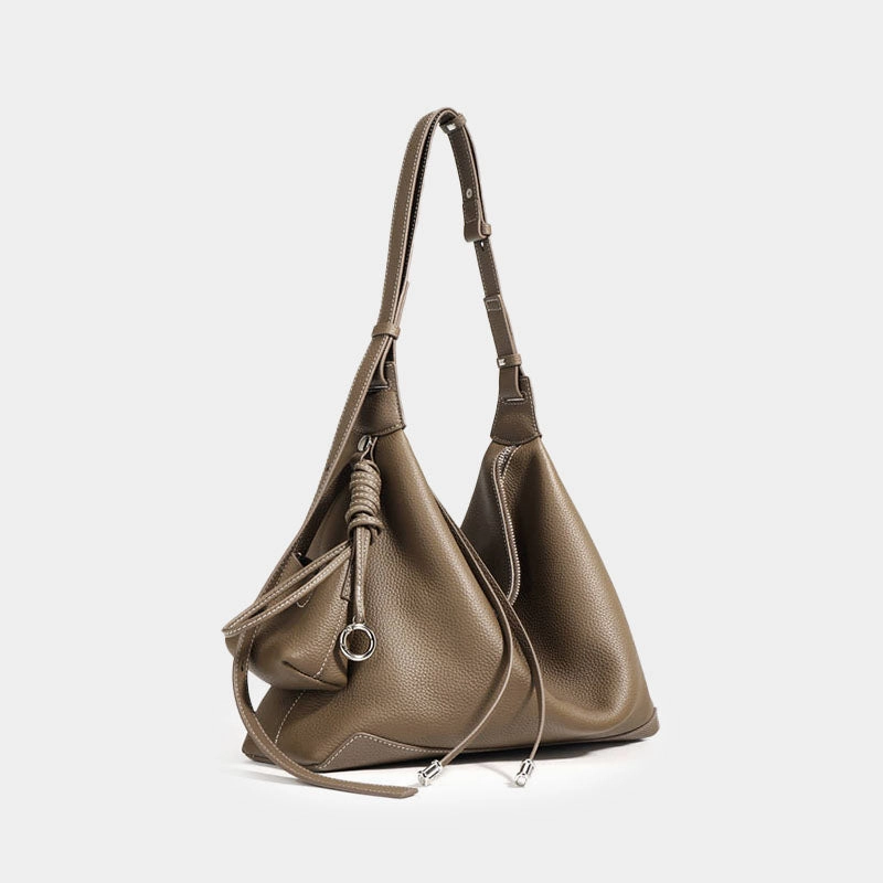 Secure Storage Outdoor Ready Women??s Leather Crossbody Hobo Bag ?C Everyday Minimalist