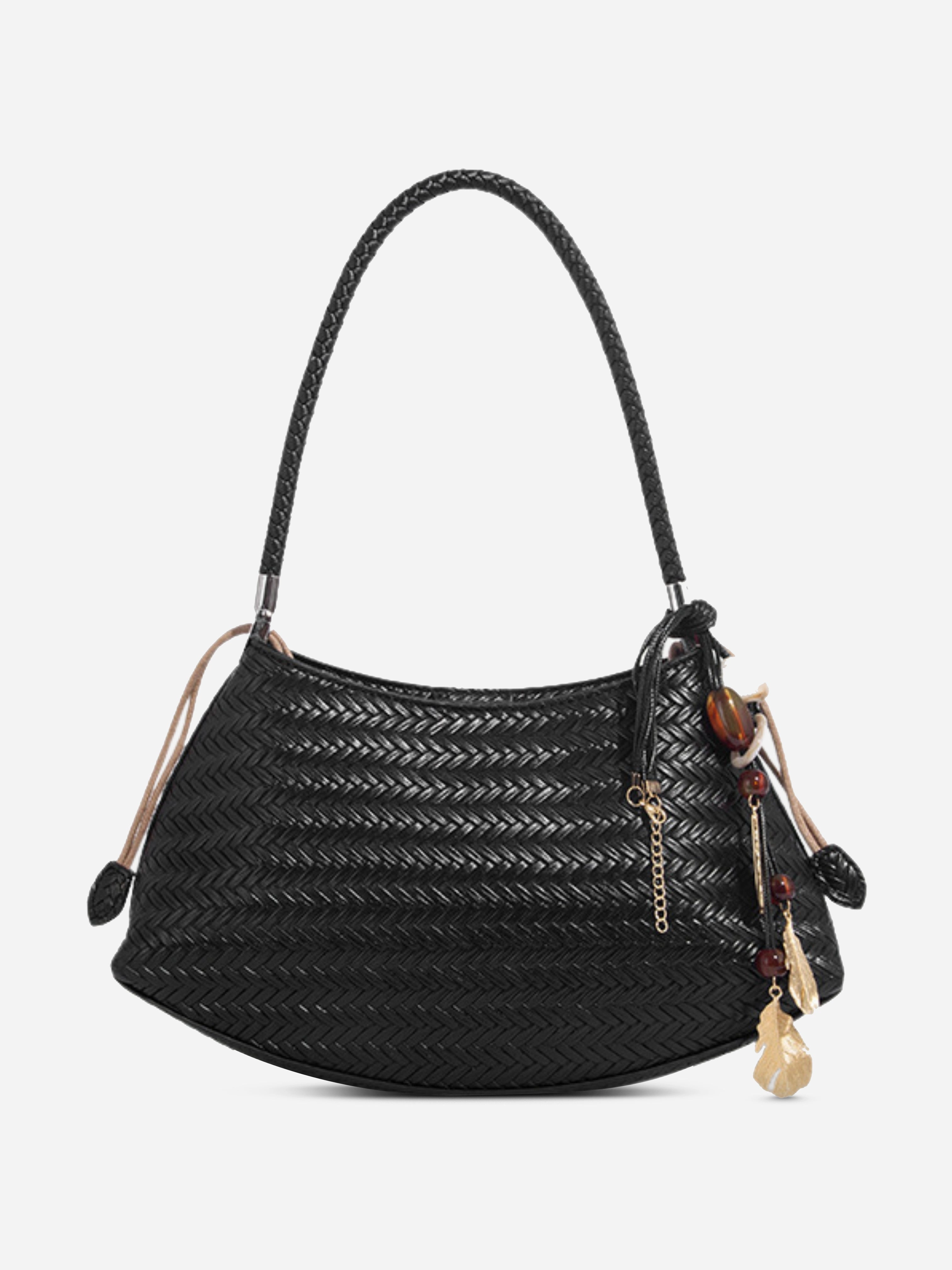 Woven Shoulder Hobo Bag for Women ?C Chic & Boho-Inspired Chic Detail