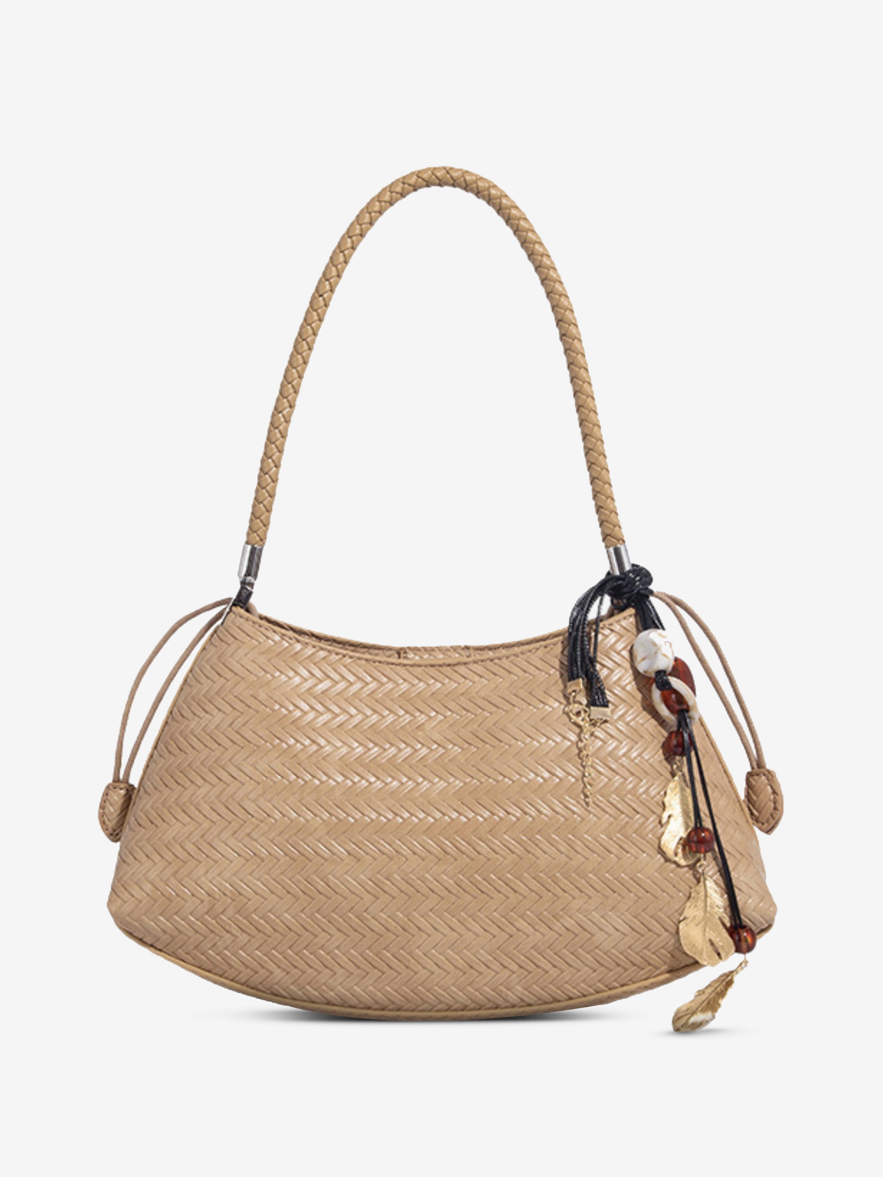 Woven Shoulder Hobo Bag for Women ?C Chic & Boho-Inspired Work Lifestyle Elegant Finish