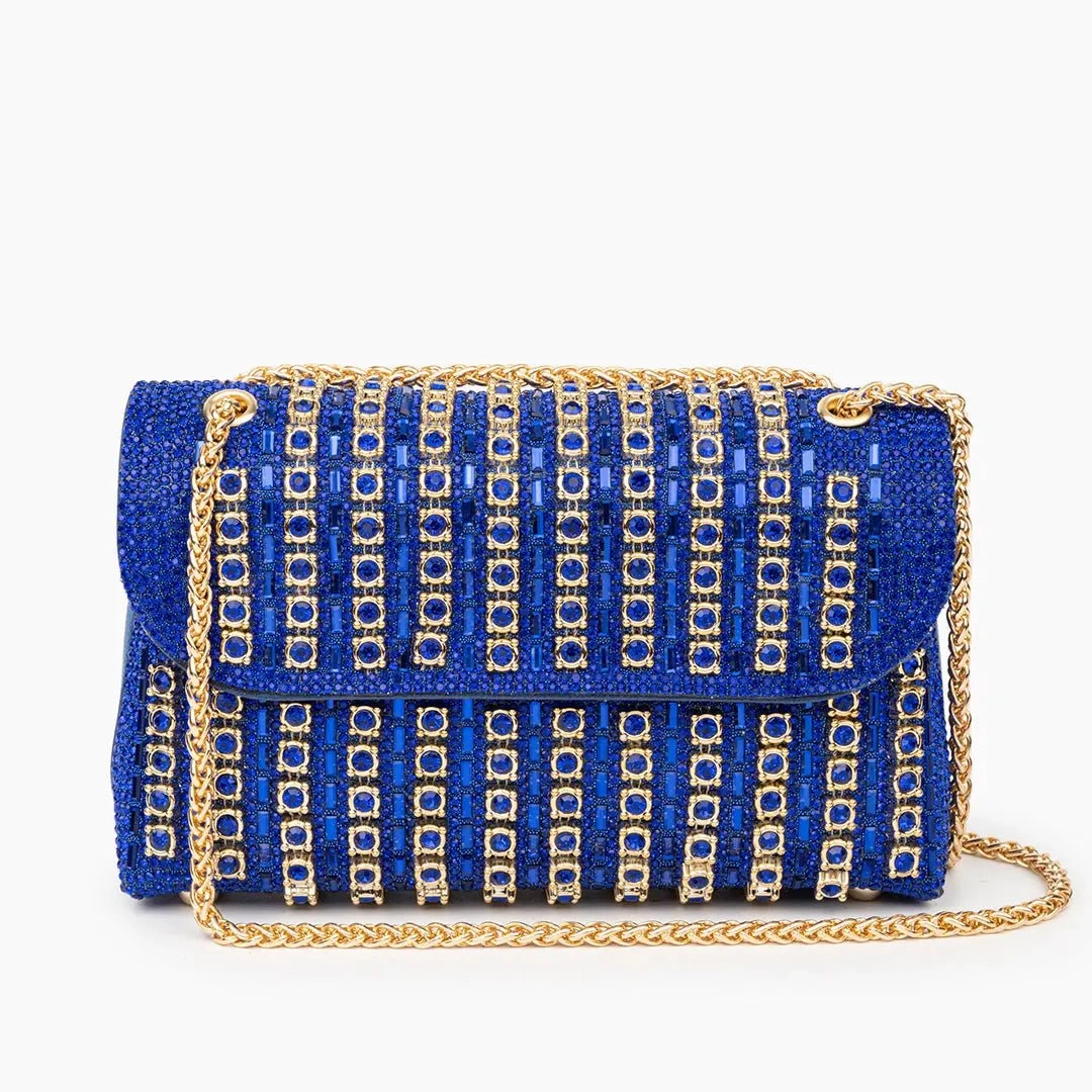 Durable weekend duffel Xandelle | Turquoise Crystal Embellished Shoulder Bag ?C Vibrant Glamour