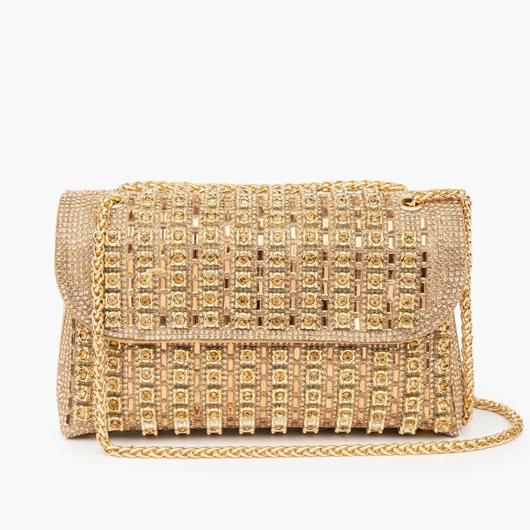 Stylish Gear Organized Storage Xandelle | Turquoise Crystal Embellished Shoulder Bag ?C Vibrant Glamour