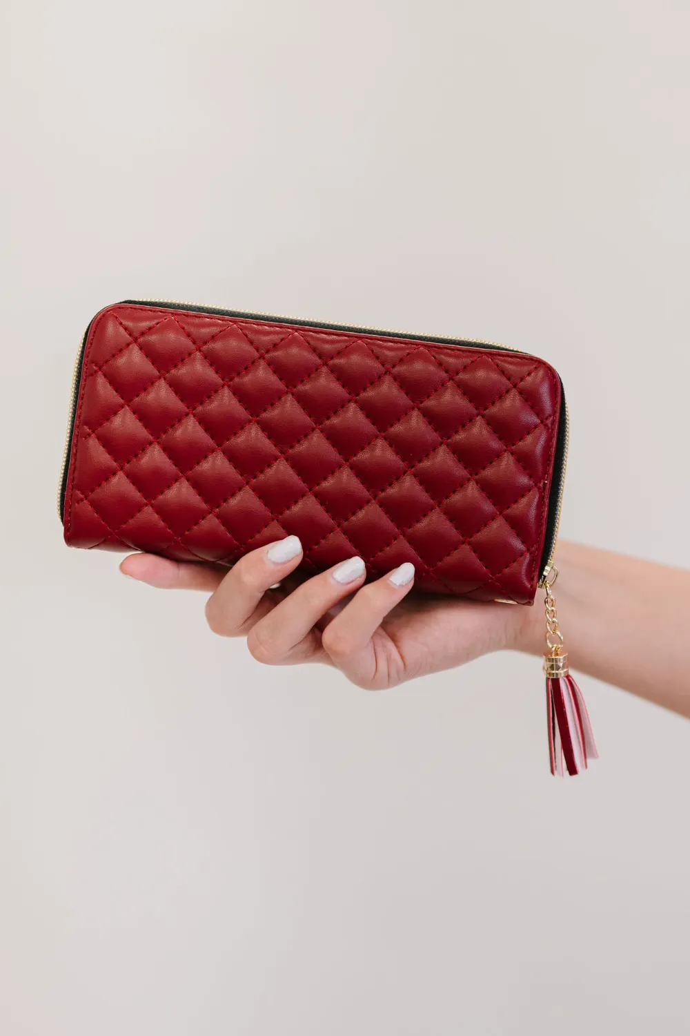 Zara Quilted Wallet-Final Sale Elegant Integration Smart Style